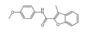 N-(p-Methoxyphenyl)-3-methyl-2-benzofurancarboxamide结构式