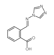 Benzoicacid, 2-[(4H-1,2,4-triazol-4-ylimino)methyl]- Structure