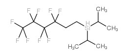 二异丙基(3,3,4,4,5,5,6,6,6-九氟己基)硅烷结构式