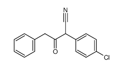 ACETOACETONITRILE, 2-(P-CHLOROPHENYL)-4-PHENYL- Structure