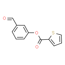 3-FORMYLPHENYL THIOPHENE-2-CARBOXYLATE结构式