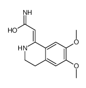 2-(6,7-dimethoxy-3,4-dihydro-2H-isoquinolin-1-ylidene)acetamide结构式