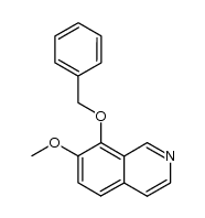 7-methoxy-8-benzyloxyisoquinoline结构式