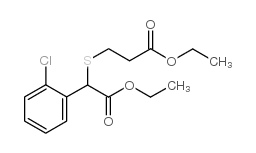 ethyl 3-[1-(2-chlorophenyl)-2-ethoxy-2-oxoethyl]sulfanylpropanoate Structure