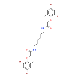 N,N'-1,6-Hexanediylbis[2-(2,4-dibromo-6-methylphenoxy)acetamide] picture