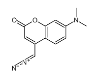 4-(diazoniomethylidene)-7-(dimethylamino)chromen-2-olate结构式