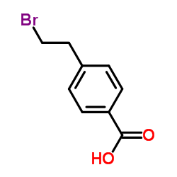 4-(2-Bromoethyl)benzoic acid structure