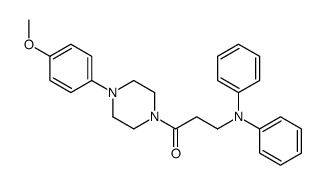 1-[4-(4-methoxyphenyl)piperazin-1-yl]-3-(N-phenylanilino)propan-1-one Structure