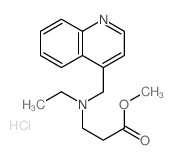 b-Alanine,N-ethyl-N-(4-quinolinylmethyl)-, methyl ester, dihydrochloride(9CI) Structure