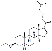 Cholestane, 3-(ethylthio)-, (3beta,5alpha)-结构式