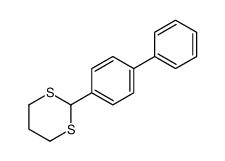 2-(4-phenylphenyl)-1,3-dithiane Structure