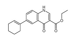 ethyl 6-(cyclohexen-1-yl)-4-oxo-1H-quinoline-3-carboxylate Structure