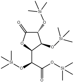 Gluconic acid, 2,3,5,6-tetrakis-O-(trimethylsilyl)-, lactone结构式