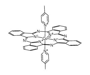 bis(4-methylpyridine)phthalocyaninatocobalt(II)结构式