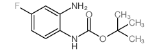 (2-氨基-4-氟苯基)-氨基甲酸-1,1-二甲基乙酯结构式