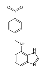 (1(3)H-benzoimidazol-4-yl)-(4-nitro-benzyl)-amine结构式