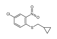 4-chloro-1-(cyclopropylmethylsulfanyl)-2-nitrobenzene Structure