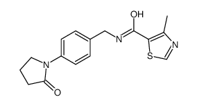 5-Thiazolecarboxamide,4-methyl-N-[[4-(2-oxo-1-pyrrolidinyl)phenyl]methyl]-(9CI)结构式