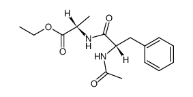 ethyl N-acetyl-L-phenylalanyl-L-alaninate Structure