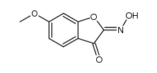 6-methoxy-benzofuran-2,3-dione-2-oxime Structure