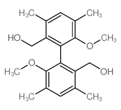 [2-[2-(hydroxymethyl)-6-methoxy-3,5-dimethyl-phenyl]-3-methoxy-4,6-dimethyl-phenyl]methanol Structure