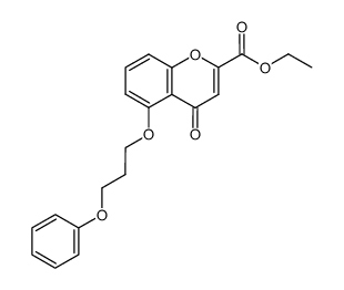 4-oxo-5-(3-phenoxy-propoxy)-4H-chromene-2-carboxylic acid ethyl ester Structure