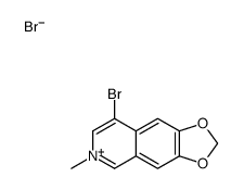 8-bromo-6-methyl-[1,3]dioxolo[4,5-g]isoquinolin-6-ium,bromide Structure