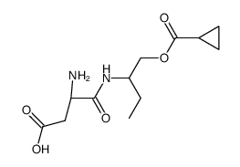 L-Aspartyl-DL-α-aminobutanol-cyclopropan-carbonsaeureester Structure