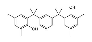 2,2'-(1,3-phenylenediisopropylidene)bis[4,6-xylenol] structure