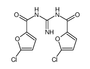 5-chloro-N-[N'-(5-chlorofuran-2-carbonyl)carbamimidoyl]furan-2-carboxamide Structure