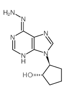 (1S,2S)-2-(6-hydrazinylpurin-9-yl)cyclopentan-1-ol structure