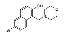 6-bromo-1-(morpholin-4-ylmethyl)naphthalen-2-ol Structure