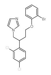 1H-Imidazole,1-[4-(2-bromophenoxy)-2-(2,4-dichlorophenyl)butyl]-结构式