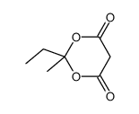 2-ethyl-2-methyl-1,3-dioxane-4,6-dione结构式