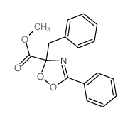 3H-1,2,4-Dioxazole-3-carboxylicacid, 5-phenyl-3-(phenylmethyl)-, methyl ester Structure