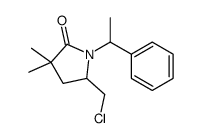 5-(chloromethyl)-3,3-dimethyl-1-(1-phenylethyl)pyrrolidin-2-one Structure