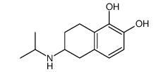 6-(propan-2-ylamino)-5,6,7,8-tetrahydronaphthalene-1,2-diol结构式