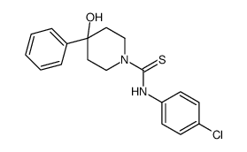 N-(4-chlorophenyl)-4-hydroxy-4-phenylpiperidine-1-carbothioamide Structure