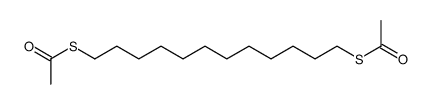 thioacetic acid S-(12-acetylsulfanyldodecyl) ester Structure