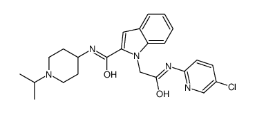 1-{2-[(5-Chloro-2-pyridinyl)amino]-2-oxoethyl}-N-(1-isopropyl-4-p iperidinyl)-1H-indole-2-carboxamide Structure