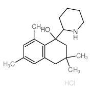 1-Naphthalenol,1,2,3,4-tetrahydro-3,3,6,8-tetramethyl-1-(2-piperidinyl)-, hydrochloride (1:1)结构式