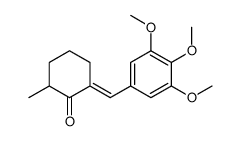 (6E)-2-methyl-6-[(3,4,5-trimethoxyphenyl)methylidene]cyclohexan-1-one结构式