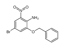 4-bromo-2-nitro-6-phenylmethoxyaniline structure