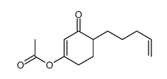 (3-oxo-4-pent-4-enylcyclohexen-1-yl) acetate Structure