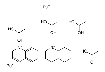 3,4,4a,5,6,7,8,8a-octahydro-2H-quinolin-1-ide,ethane-1,1-diol,2H-quinolin-1-ide,ruthenium(1+)结构式