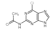 2-乙酰氨基-6-氯嘌呤结构式