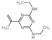 N,N-diethyl-6-prop-1-en-2-yl-1,3,5-triazine-2,4-diamine structure