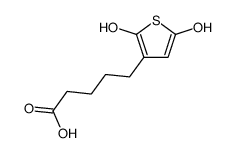 3-Thiophenepentanoic acid, 2,5-dihydroxy- (9CI) structure