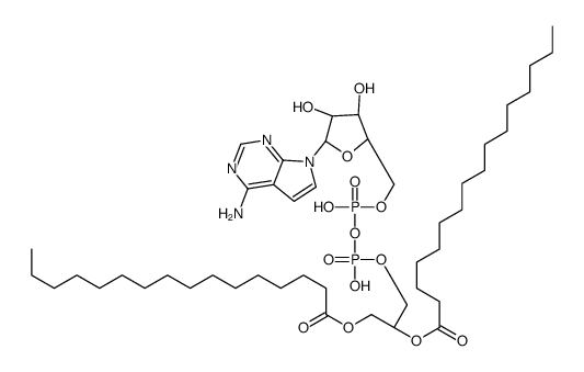 tubercidin 5'-diphosphate-5'-1,2-dipalmitin Structure