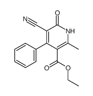 ethyl 5-cyano-2-methyl-6-oxo-4-phenyl-1,6-dihydropyridine-3-carboxylate Structure